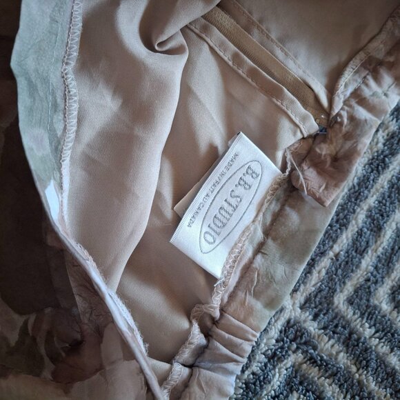 Summer Floral Sheer Lined Skirt - Picture 6 of 9